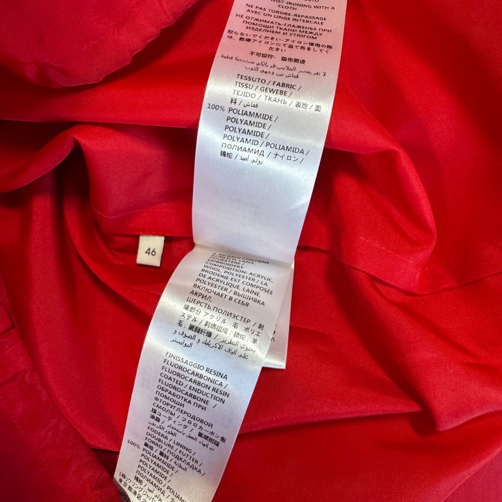 🛑SOLD🛑🚗GUCCI RED ANORAK POLYAMIDE OVERSIZED JACKET🚗 - Picture 4 of 10